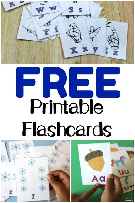 Free Printable Flashcards - Look! We're Learning!