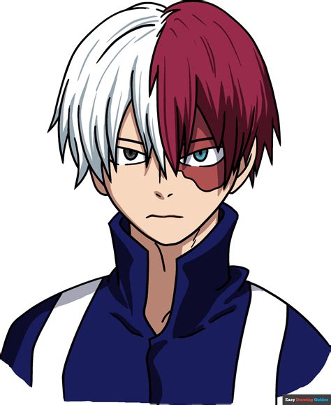 How to Draw Shoto Todoroki from My Hero Academia - Really Easy Drawing ...