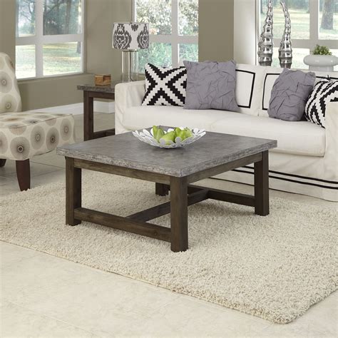 Concrete Chic Square Coffee Table by Home Styles - Overstock - 8402029 | Coffee table square ...
