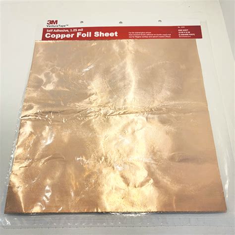 3M Venture Tape 12" x 12" Black Backed Copper foil Sheet - Prairie ...