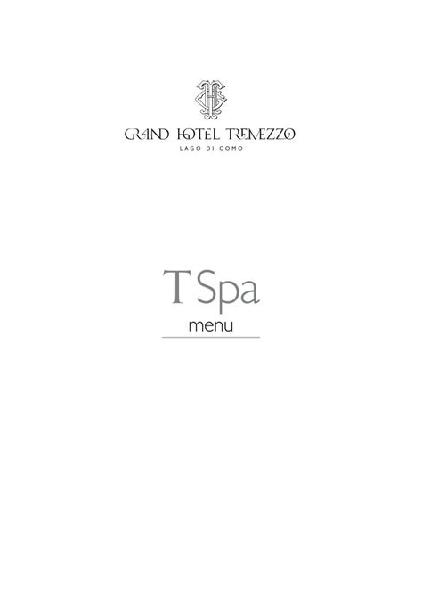 Menu - Grand Hotel Tremezzo