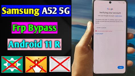 Samsung Galaxy A52 Frp Bypass Android 11 | Samsung A52 Frp Unlock/Remove Google Account Lock | 2021