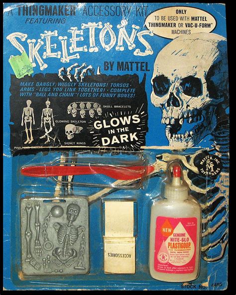 Thingmaker Skeletons accessory kit by Mattel | Vintage toys, Retro toys, Halloween toys