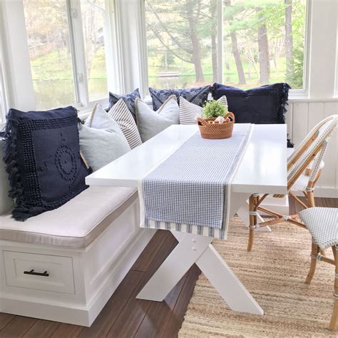 Sunbrella Fabric Breakfast Nook Cushions Dining Table / Window Seat ...