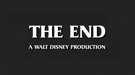 The End A Walt Disney Production Logo