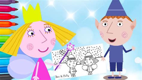 Ben and Holly’s Little Kingdom | Elf Ben and Princess Holly Winter | Coloring Episode - YouTube