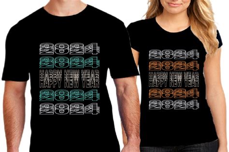 Happy New Year 2024 T-Shirt Design-2 Graphic by TANIA KHAN RONY ...