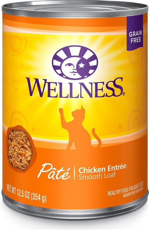 Wellness Complete Health Pate Chicken Entree Grain-Free Canned Cat Food, 12.5-oz, case of 12 ...