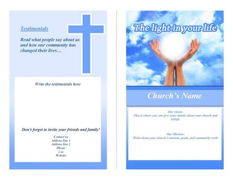 Free Editable Church Program Templates Church Software That Will ...