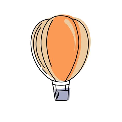 Premium Vector | Balloon in the sky vector concept in a flat style