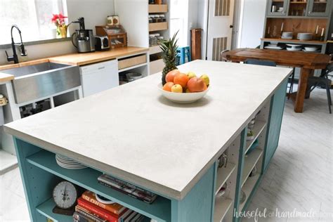 Fast DIY Concrete Countertops in a Day - Houseful of Handmade