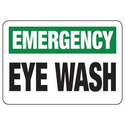 Eyewash And Emergency Shower Signs | Emedco