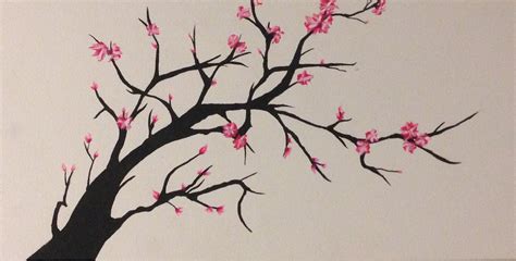 Cherry Blossom Tree Drawing Step By Step at GetDrawings | Free download