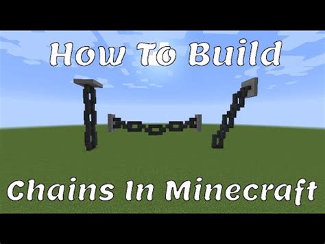 Minecraft Tutorial - How To Build Chains In Minecraft! - YouTube