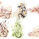 Free Vector Graphic – Flowers and Swirls | Free Vector Graphics | All Free Web Resources for ...