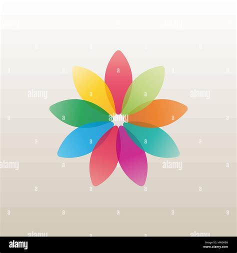 Logo design template a flower bud with bright petals, business icon, flat style, vector ...