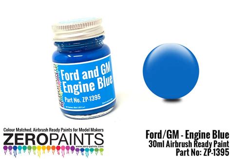 Ford and GM Blue Engine Paint 30ml | ZP-1395 | Zero Paints