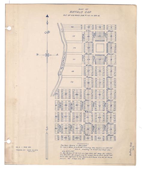 Map of Buffalo Gap: out of A. M. Boyd Survey Number 112 in Section 16 [Copy] - The Portal to ...