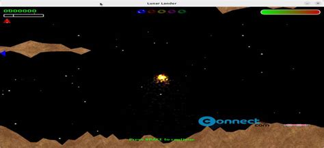 Lander Arcade Space Game | CONNECTwww.com