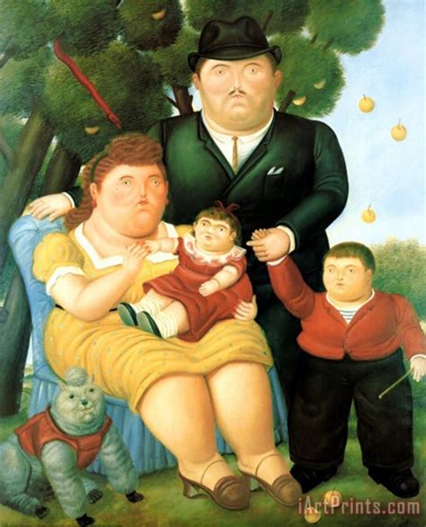 fernando botero Family II painting - Family II print for sale