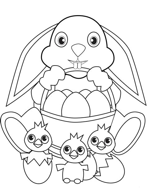 30 Free Easter Egg Coloring Pages Printable