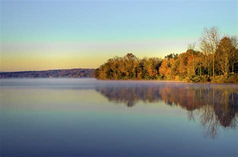 Autumn on Lake Nockamixon Photograph by Bill Cannon - Fine Art America