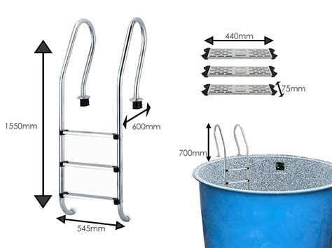 Pool Ladders - Deck and A Frame - Polyworld