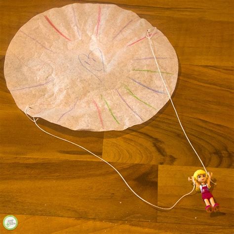 How to make a DIY Parachute for Small Toys - Monthly Science and Art Projects for Kids | Green ...