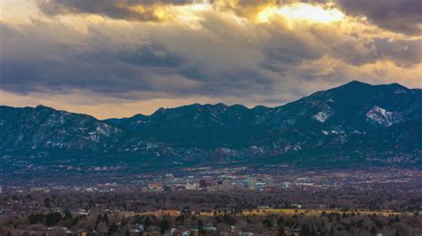 colorado springs usa downtown skyline mountains Stock Footage Video (100% Royalty-free ...