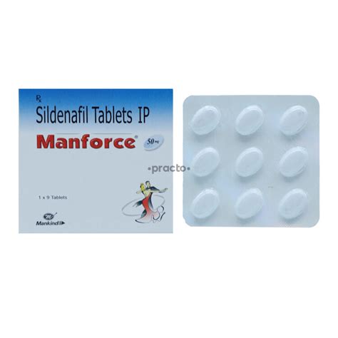 Manforce 50 MG Tablet - Uses, Dosage, Side Effects, Price, Composition ...