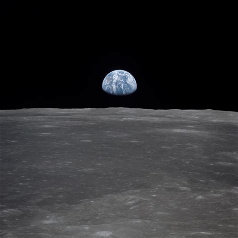 Apollo 11 Mission Image - View of Moon Limb, with Earth on the Horizon - Moon: NASA Science