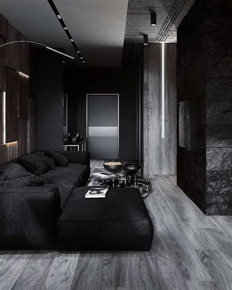 Black Living Room: Distinctive Rustic Decor | Minimalist bedroom diy, Minimalist bedroom ...