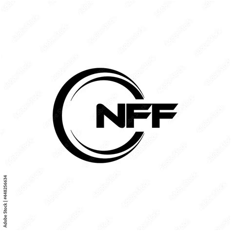 NFF letter logo design with white background in illustrator, vector ...