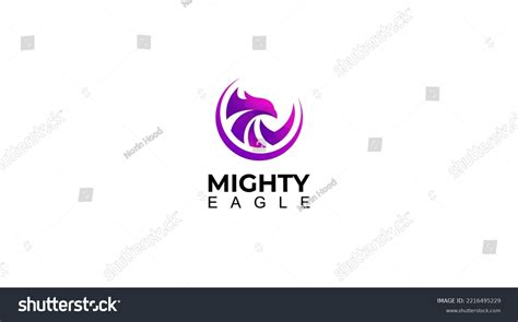 Mighty Eagle Vector Icon Logo Design Stock Vector (Royalty Free ...