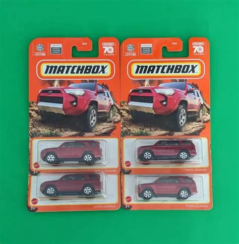 MATCHBOX 70 YEARS Edition Toyota 4Runner RED - Lot of 4 New 2023 Case $19.99 - PicClick