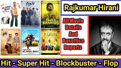 Director RajKumar Hirani Box Office Collection Analysis Hit And Flop ...