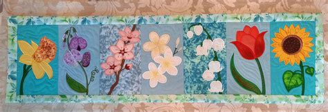 Free Applique Patterns – Spring Flower Theme | Overdale Fabrics