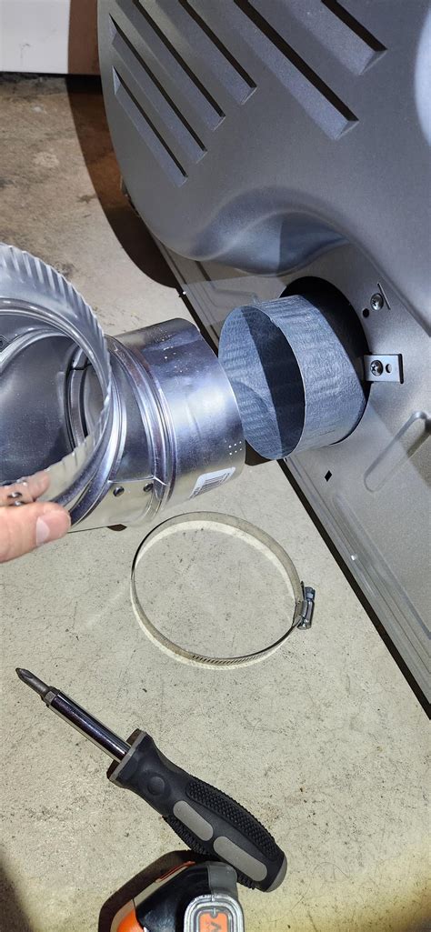 Dryer duct connection help : r/DIY