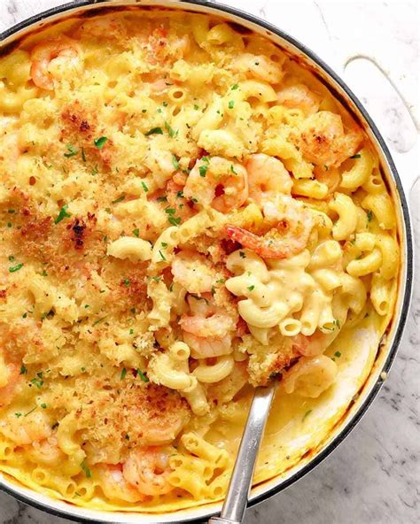 Garlic Shrimp Mac and Cheese | RecipeTin Eats