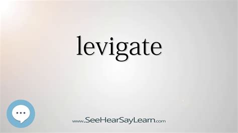 levigate - Smart & Obscure English Words Defined 👁️🔊🗣🧠 - YouTube