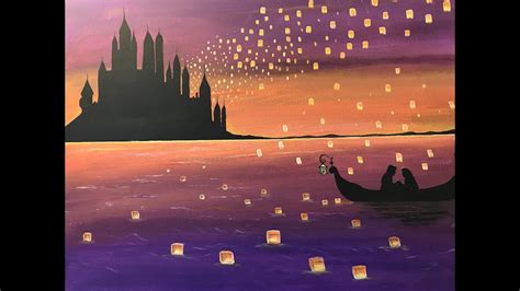 Tangled Lanterns Castle Scene