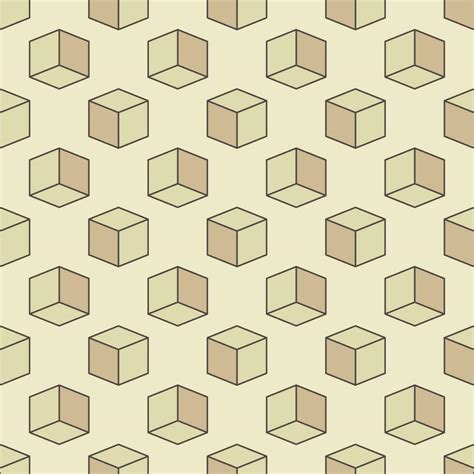 Cube Geometric Shape modern colored seamless pattern. Geometry and Math ...