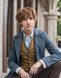 Newt Scamander Cosplay Female Fancy Dress Face Swap ID:893566