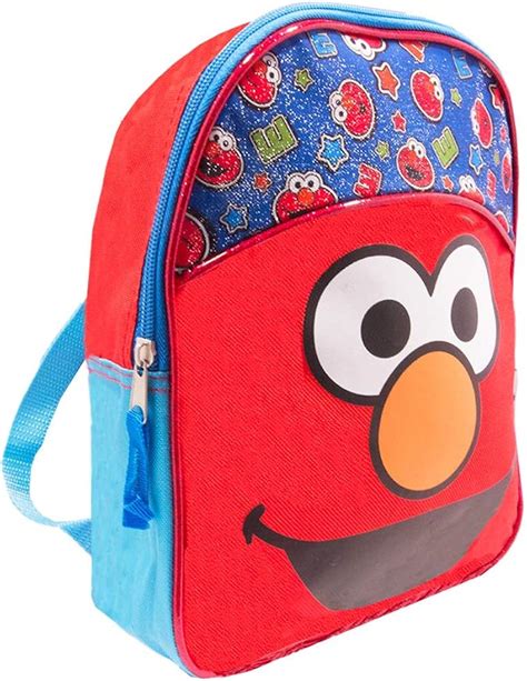 Sesame Street Elmo Toddler Preschool Backpack Set - Bundle Includes Deluxe 11 Inch Sesame Street ...