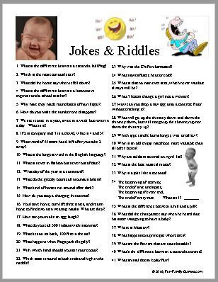 Funny Riddles With Answers Printable