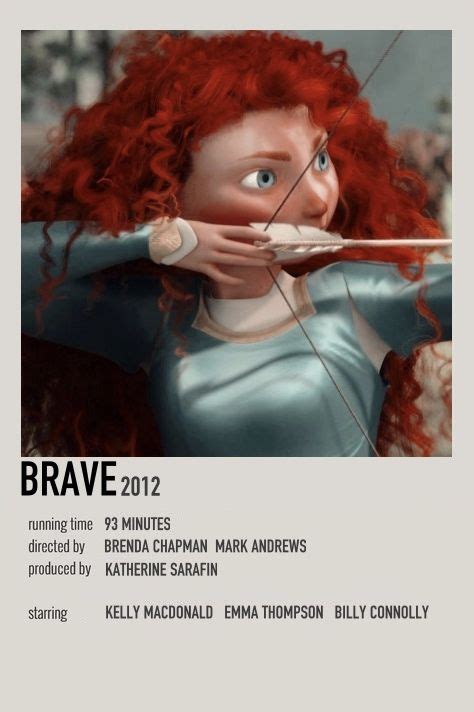 Brave ver. 4 | Movie posters minimalist, Film posters vintage, Film ...