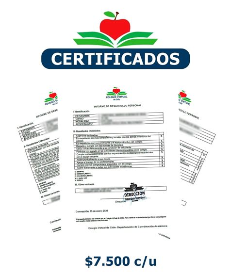 Compra de certificado | Colegio Virtual de Chile