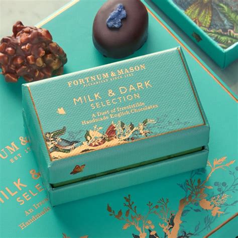 Fortnum & Mason Milk & Dark Chocolate Selection Box, 20G in 2021 | Fortnum and mason, Dark ...