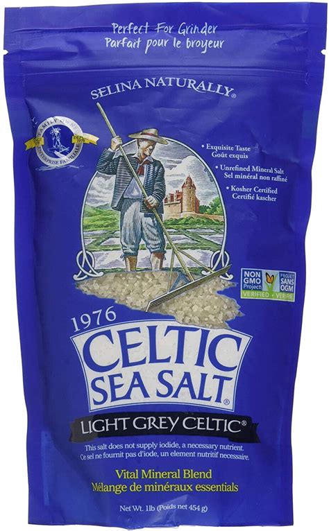 3 Pack Celtic Sea Salt Light Gray Vital Mineral Blend 1 lb 454 gr GMP Quality | eBay