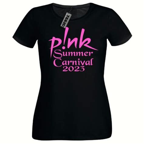 Pink Summer Carnival Tour t shirt, Ladies Fitted t shirt, Pink Tour 2023 | eBay